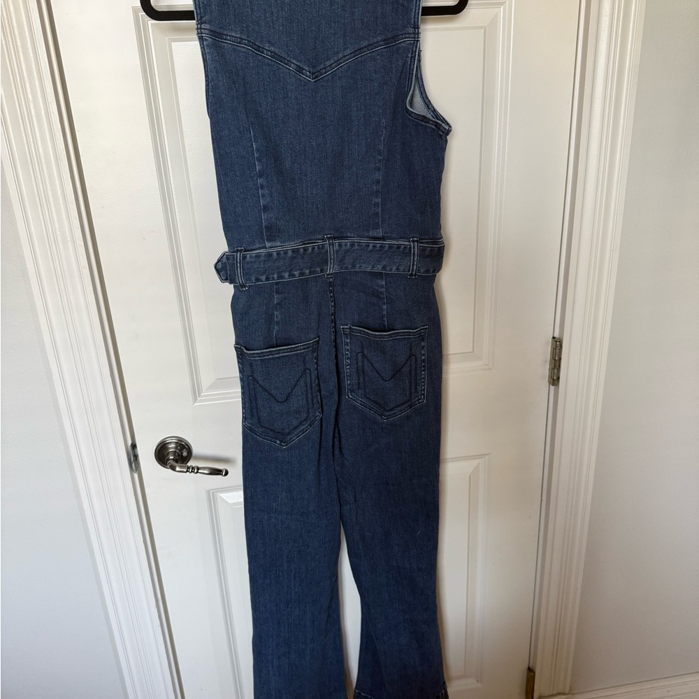 Show Me Your Mumu Denim Jumpsuit - Jacksonville Cropped Jumpsuit size XL - Picture 12 of 16